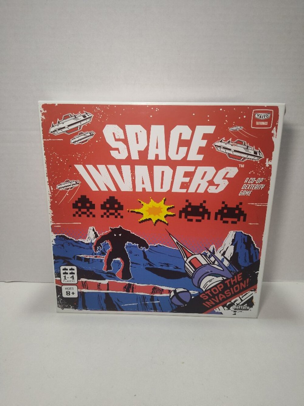 Space Invaders Board Game Buffalo Games 2022 Unpunched Never Played Complete